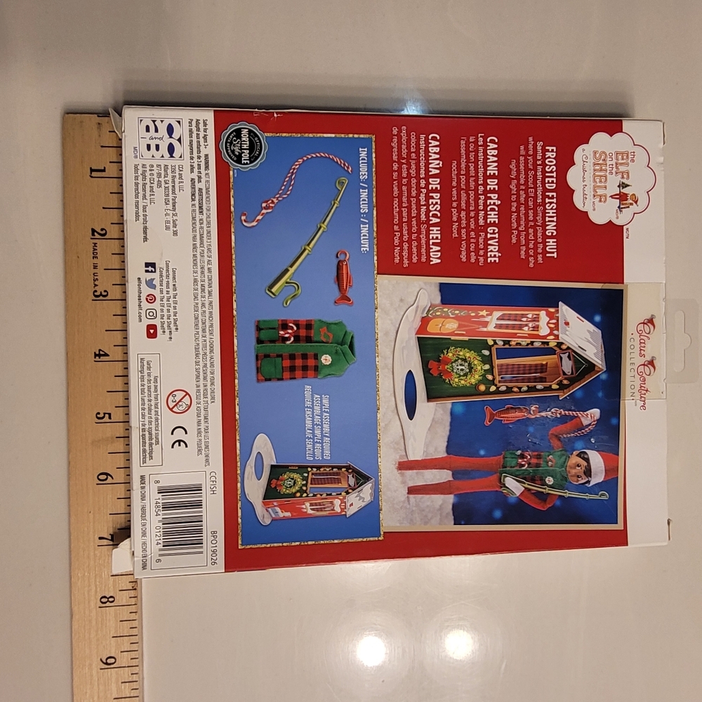 The Elf On The Shelf Frosted Fishing Hut Claus Couture Collection *Elf Not Incl* - Picture 6 of 15